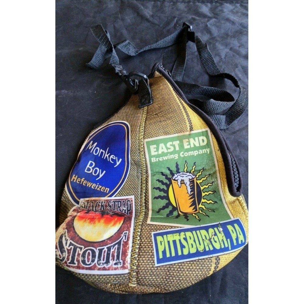 East End Brewing Pittsburgh Thermal Growler Bag With Strap Zip